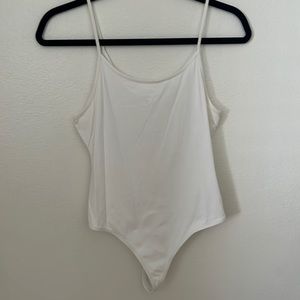 White bodysuit tank